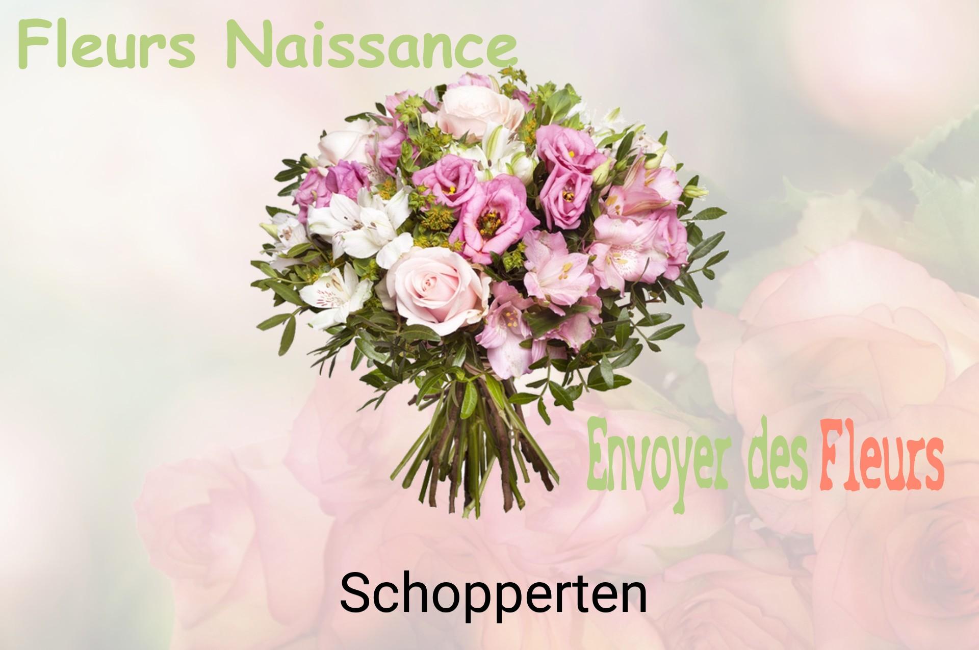 Bouquet de fleurs de naissance livré à Schopperten